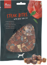 Pets Unlimited Dog Steak Bites with Beef & Cod 100g