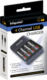 Infapower 4 Channel USB Charger