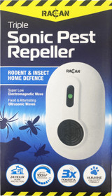Racan Triple Sonic Pest Repeller For Rodents And Insects