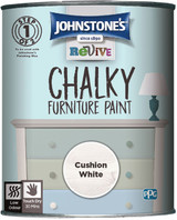 Johnstones Chalky Paint Cushion White