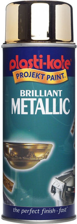 Plastikote Gold Brilliant Metallic Paint 