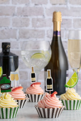 G & T Cupcake Cases & Toppers