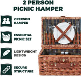 2 Person Filled Picnic Basket