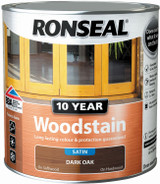 Ronseal 10 Year Woodstain Dark Oak 750ml 
