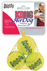 Kong AirDog Squeakair Tennis Balls X-Small Pack of 3