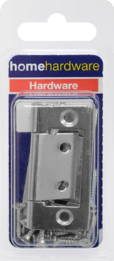 Home Hardware Flush Hinges & Screws BZP 50mm/2" pk2