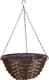 Smart Garden Hanging Basket Rattan 14"