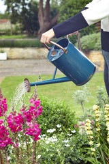 Metal Watering Can 9ltr Blue