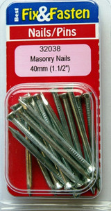 Best 250g Masonry Nails 40mm(1.5") Pack of 15 