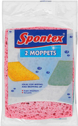 Spontex Super Absorbent Moppets Pack of 2