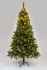 Shatchi Warm White Alaskan Pine Tree 6ft Prelit 160 LED