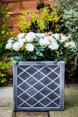 Lazio Planter Pewter 32cm