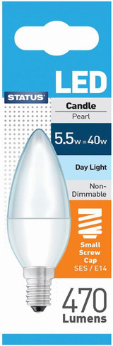 Candle LED SES Day Light Bulb 5w=40w