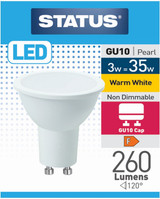 Status 3/35w GU10 LED Warm White
