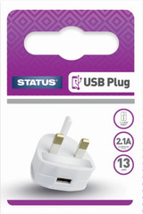 Status 2.1A USB Charging Plug