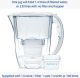 Oria Water Filter Jug 2.8LOria Water Filter Jug 2.8L