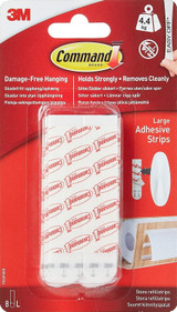 Command Large Adhesive Strips Pack of 8