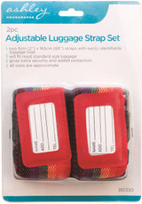 Blackspur 2pc Adjustable Luggage Strap Set 