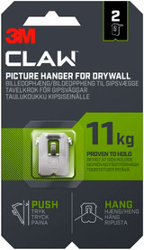 3M Claw Picture Hanger For Drywall Holds 11kg Card Of 2