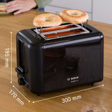 Bosch 2 Slice Toaster Black