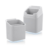 Minky Utensil Holder Light Grey