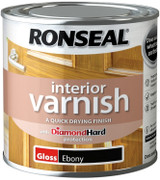 Ronseal Interior Varnish Ebony Gloss 250ml