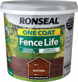 Ronseal One Coat Fence Life Red Cedar 5Ltr