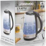 Daewoo SDA1669GE Illuminated Glass Kettle