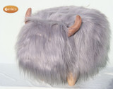 Georgette the Grey Highland Cow Footstool