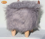 Georgette the Grey Highland Cow Footstool