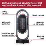 Black+Decker Ceramic Heater 1.8kw With Timer