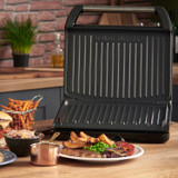 George Foreman Large Steel Grill Black