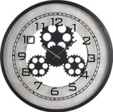 Wall Black Metal Clock 48cm