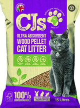 Natural Wood Pellet Cat Litter 15 Litre