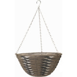 Smart Garden Hanging Basket Rattan Kikuyu 14"