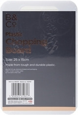 B&Co Plastic Chopping Board 25 x 15cm