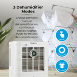 Tower T674003 Dehumidifier Extracts 12 Litres Per Day With 24 Hour Timer