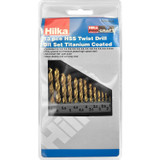 Hilka 13pce Twist Drill Set Titanium