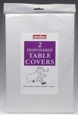 Caroline Table Covers White Pk of 2 