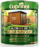 Cuprinol Ultimate Garden Wood Preserver Golden Cedar 4Ltr