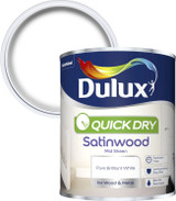 Dulux Water Based Satin White 750ml 