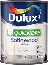 Dulux Quick Dry Satinwood Jasmine White 750ml