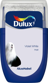 Dulux Tester Violet White Matt 30ml 