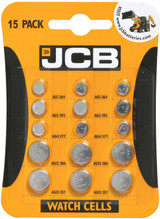 JCB Assorted Button Cell Batteries pk15