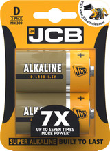 JCB D Alkaline Batteries pk2