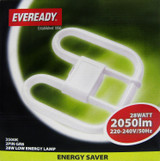 Eveready 2Pin 2D 28w Bulb WHITE 