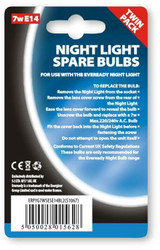 Eveready(2) E14 Nightlight Bulb 7w SES Card Of 2