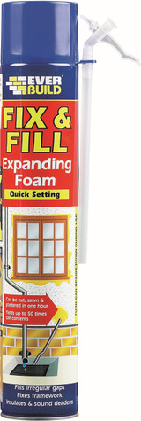 Everbuild 750ml Fill  +Fix Expanding Foam 