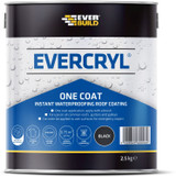 Everbuild Black Evercryl One Coat 2.5ltr 