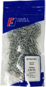 Forgefix 500g Netting Staples GALV 25mm(3/4" 